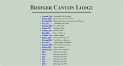 Desktop Screenshot of bridgercanyonlodge.com